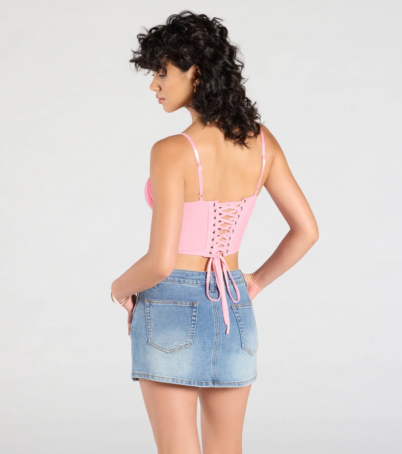 Major Impression Lace-Up Corset Top