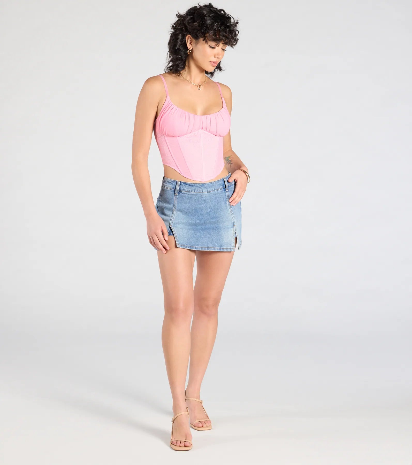 Major Impression Lace-Up Corset Top