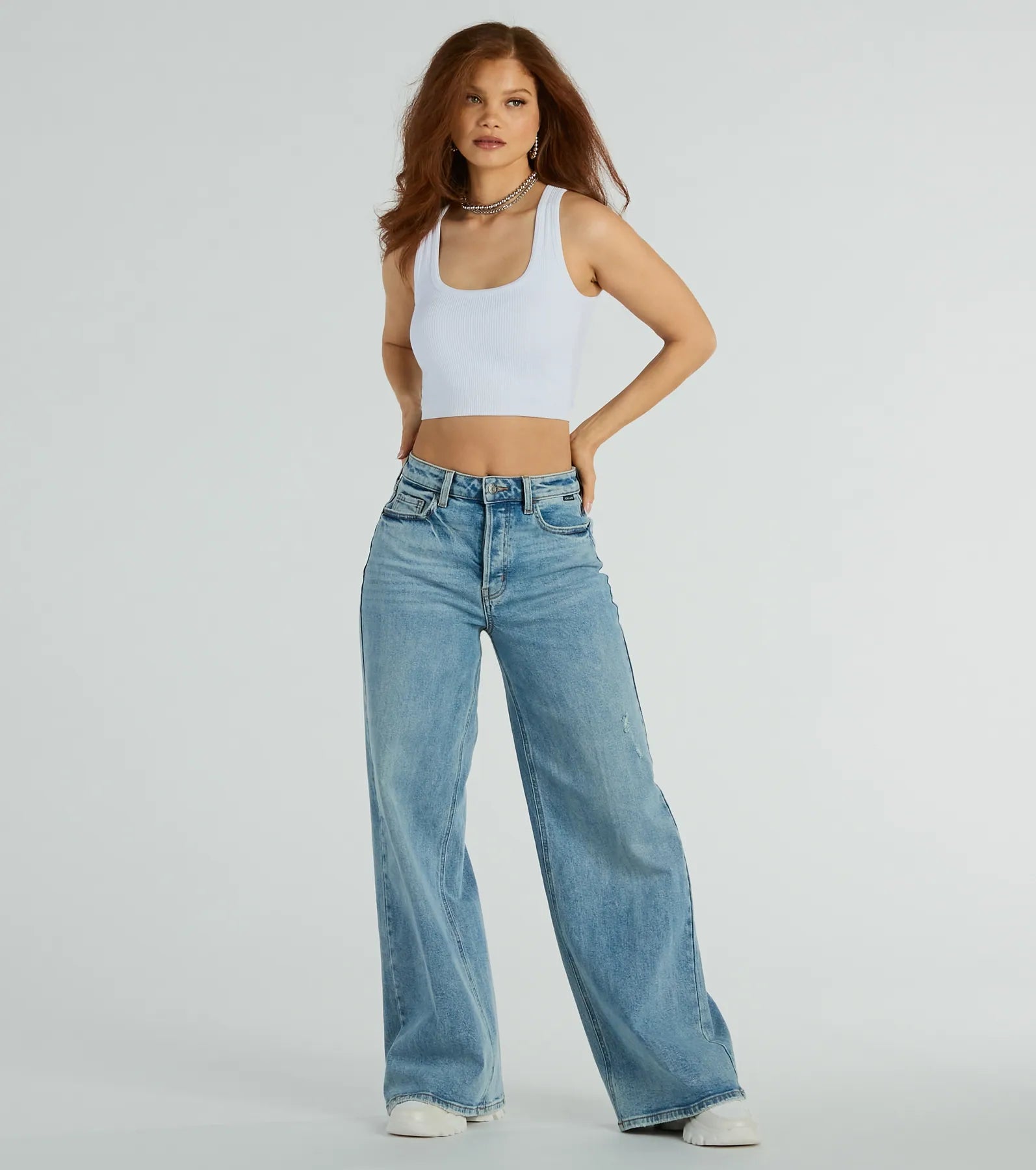 Iconic Staple High rise Wide leg Jeans