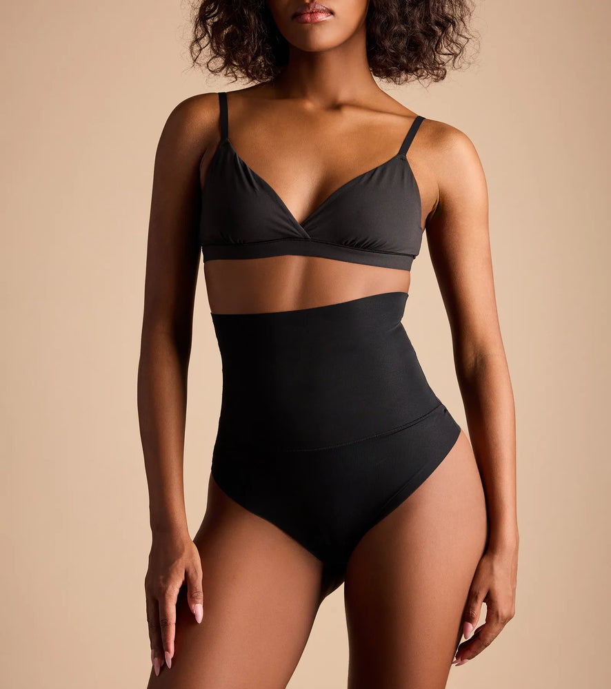 Best Look High-Rise Shaper Thong in Black