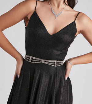 Major Bling Rhinestone Chain Belt - Windsor