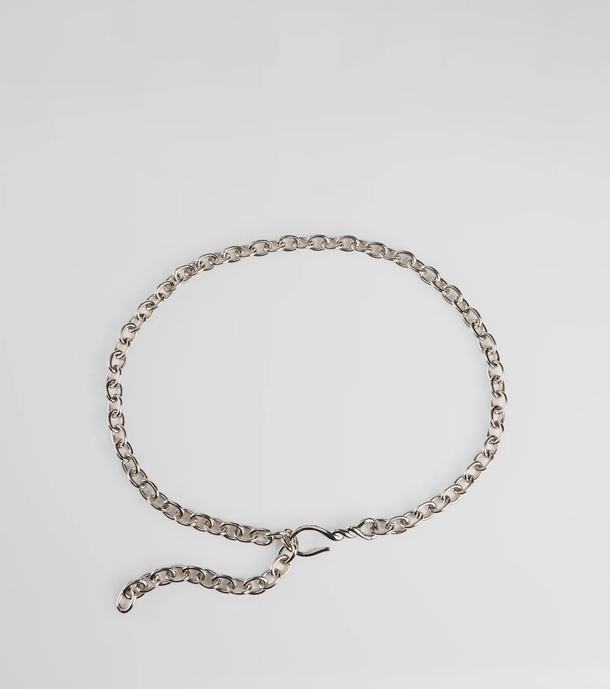Windsor Amp Up The Edge Chain Belt in Silver