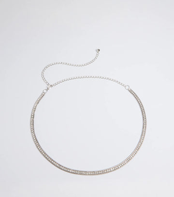 Main Attraction Rhinestone Chain Belt