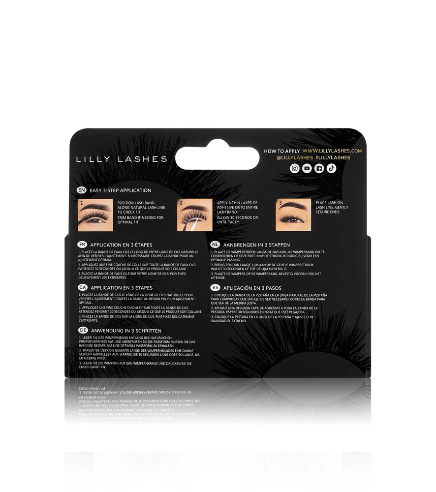 Lilly Reusable Posh Faux Lashes in Black