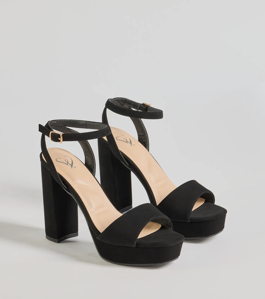 Windsor Ready To Slay Platform Heels in Black