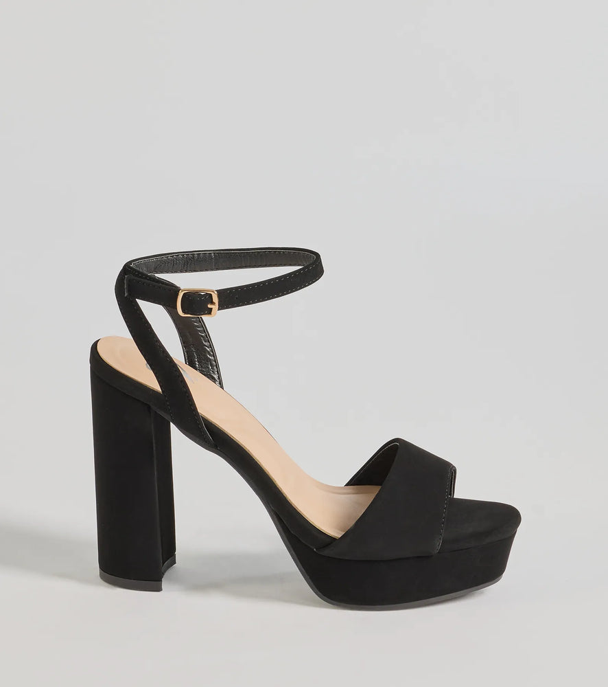 Windsor Ready To Slay Platform Heels in Black