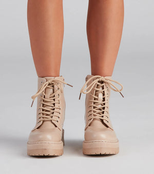 Croco Style Lug Sole Booties - Windsor - Sole Society Booties