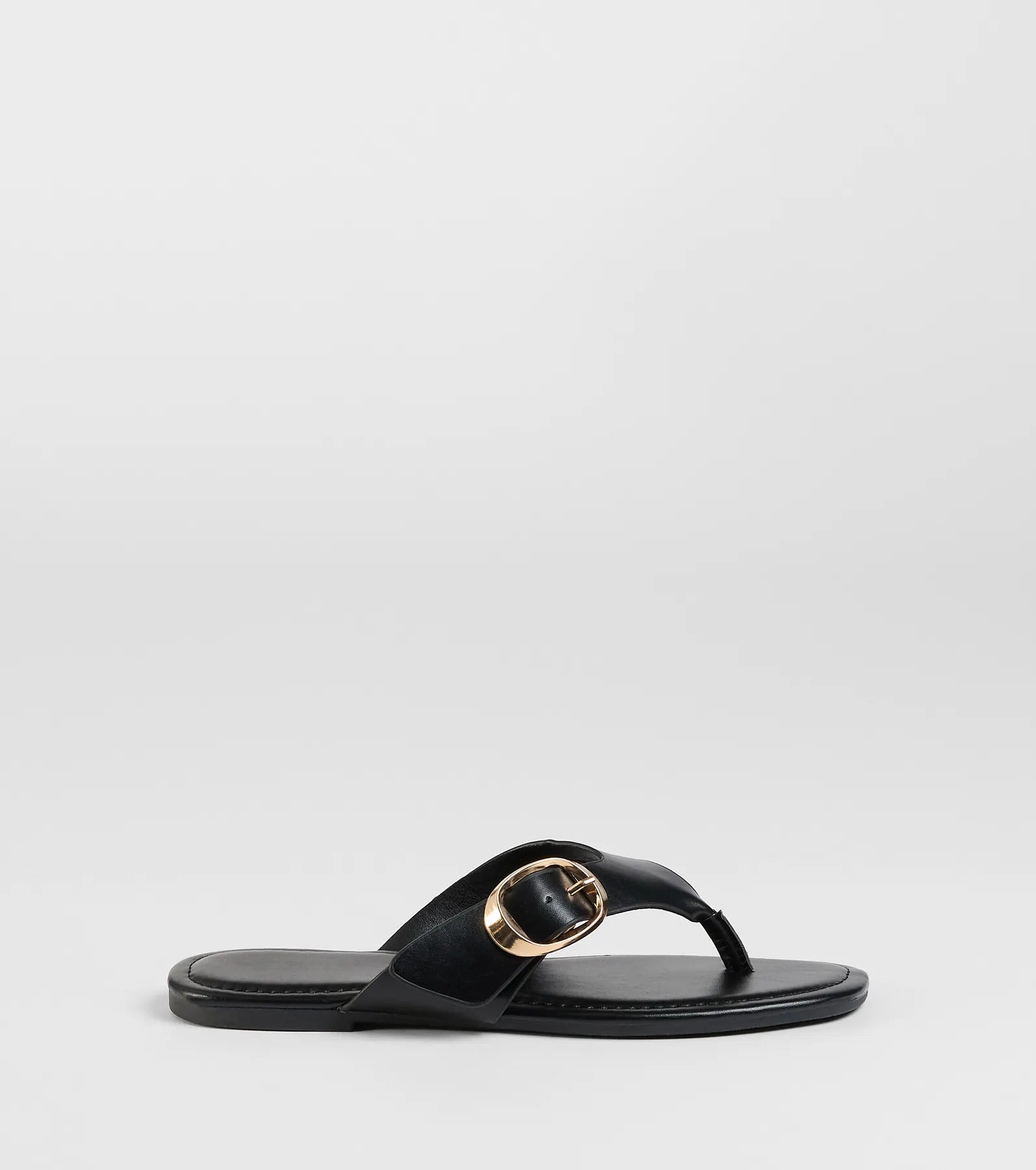 Statement Gleam Buckle Thong Sandals