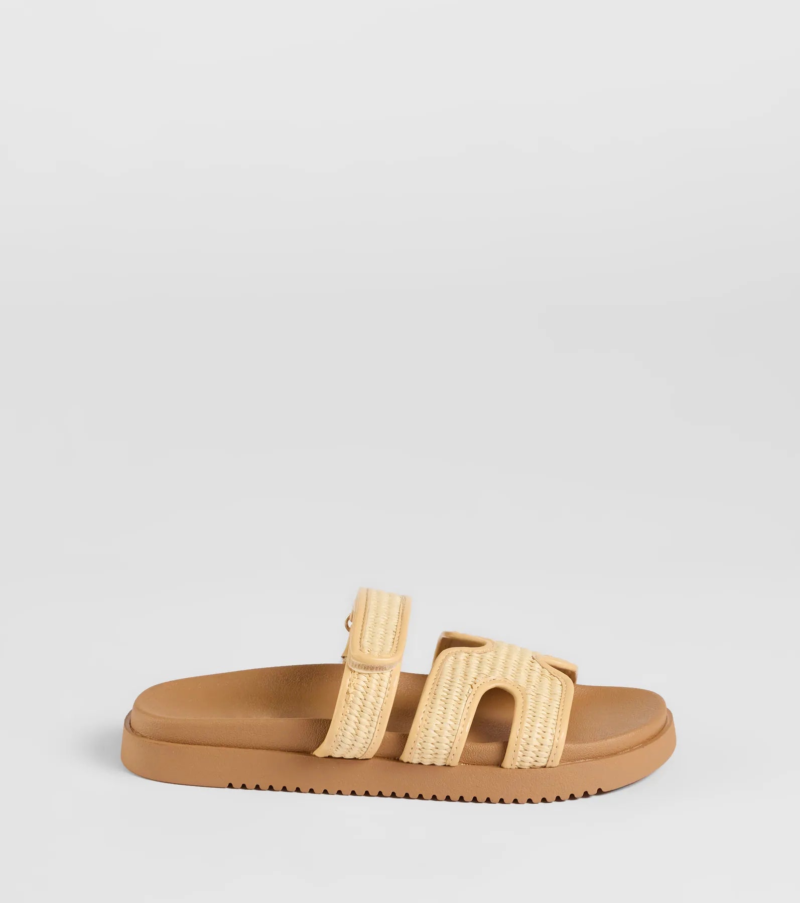 Eye-Catching Cutout Strappy Slide Sandals