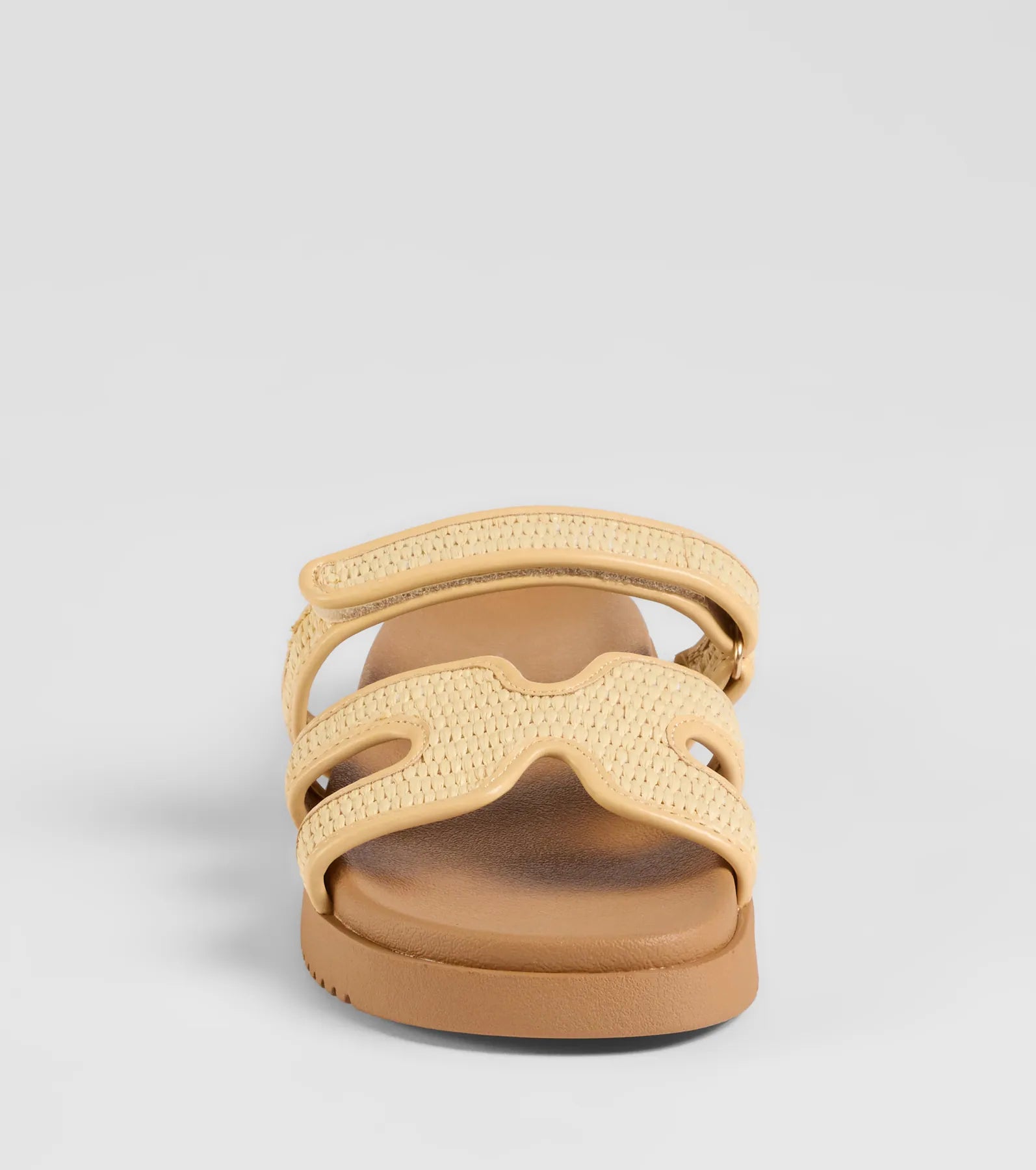 Eye-Catching Cutout Strappy Slide Sandals