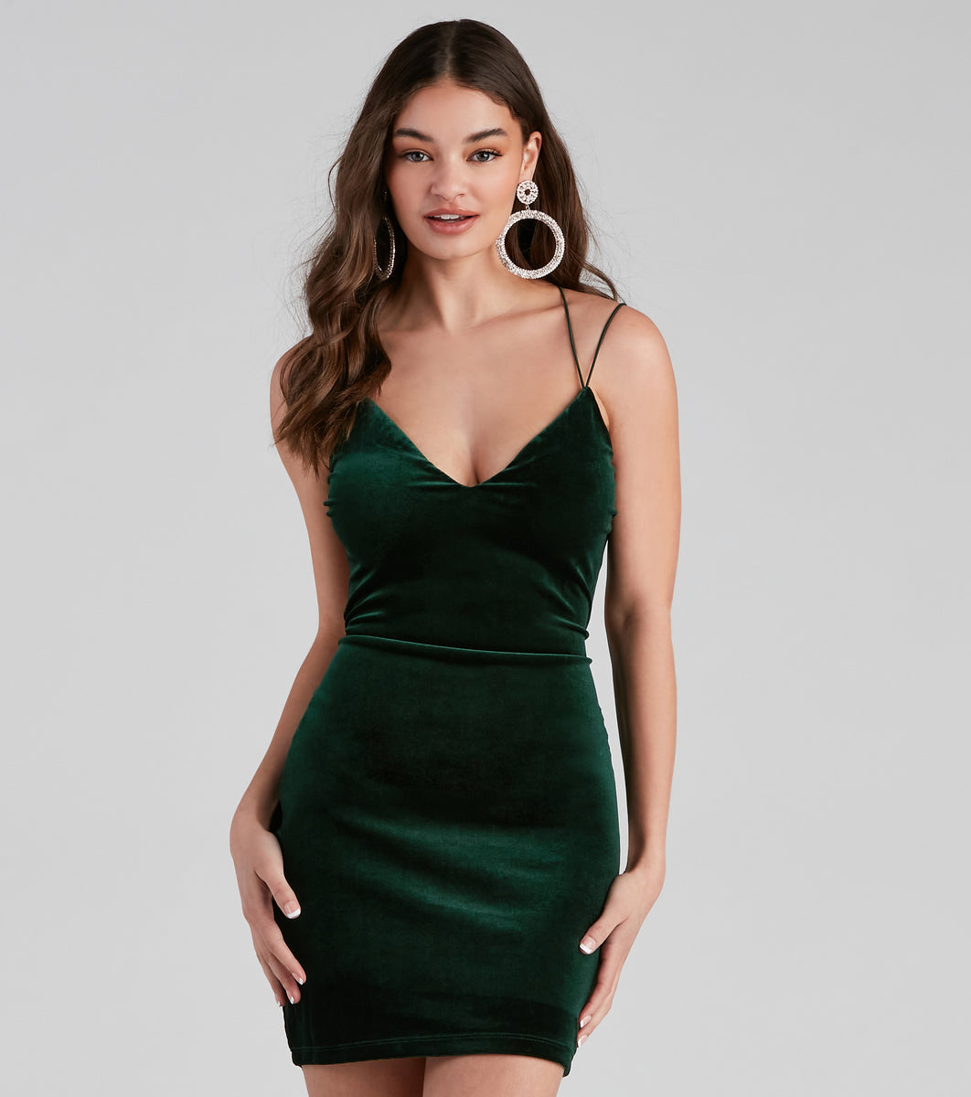 Emerald Green Bodycon Mini Dress | lupon.gov.ph