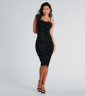 Vintage Sheer Mesh Slit Sweetheart Sleeveless Spaghetti Strap Floor Length General Print Midi Dress