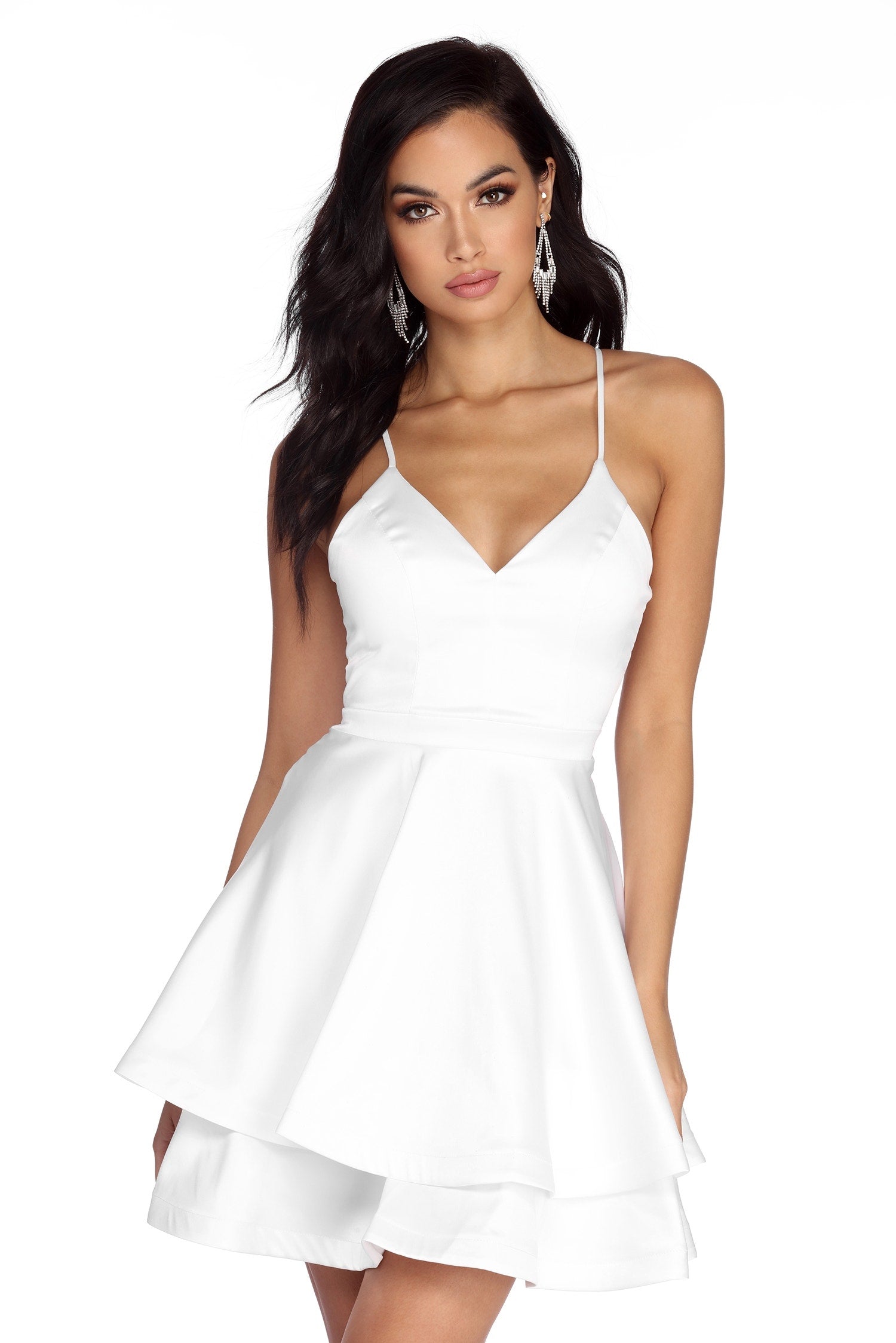 karina white skater dress