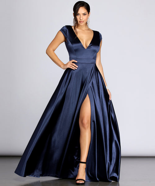 Alena Satin Gown & Windsor