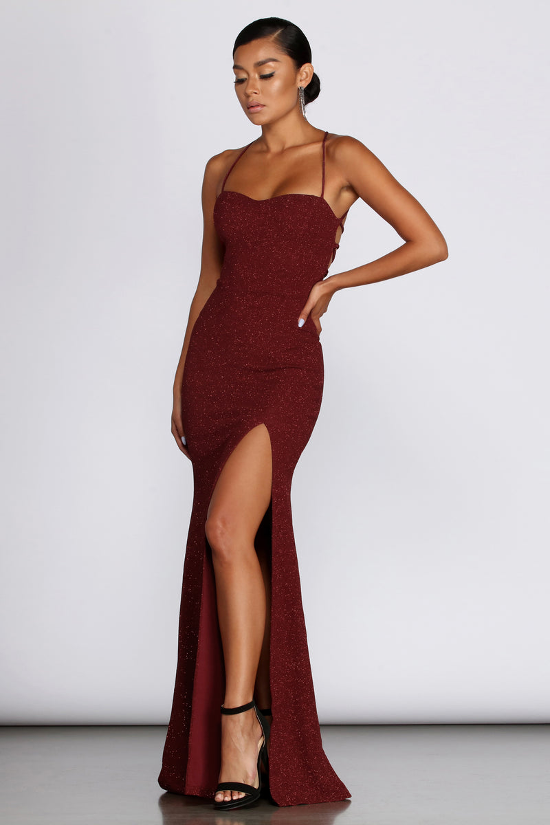 windsor burgundy dress long