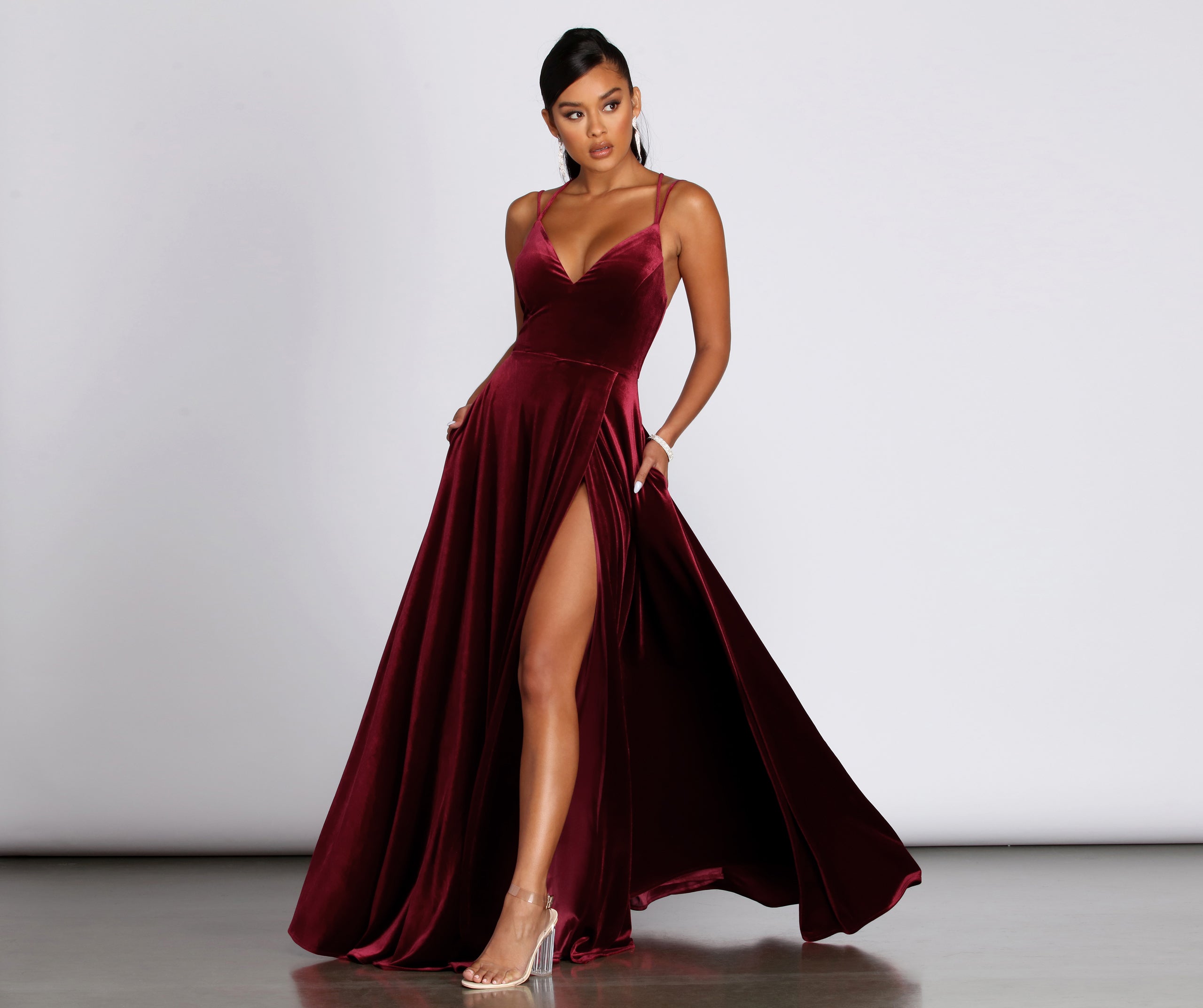plus size formal dresses with slits