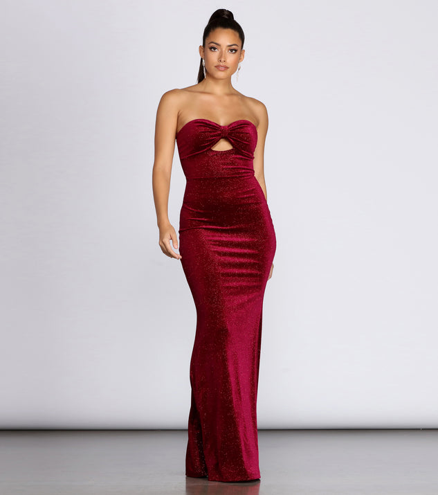 Annabeth Velvet Strapless Gown & Windsor