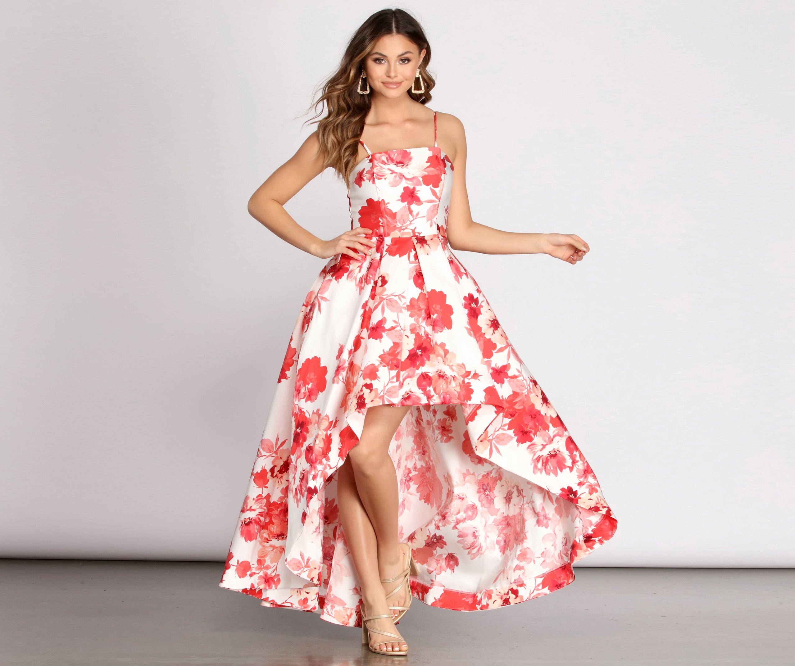 Kamala Floral High Low Dress – Windsor