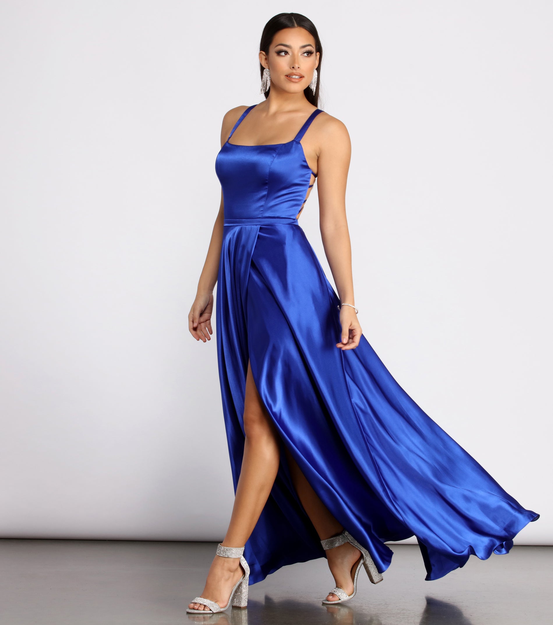 Haisley Formal Satin A-Line Dress & Windsor
