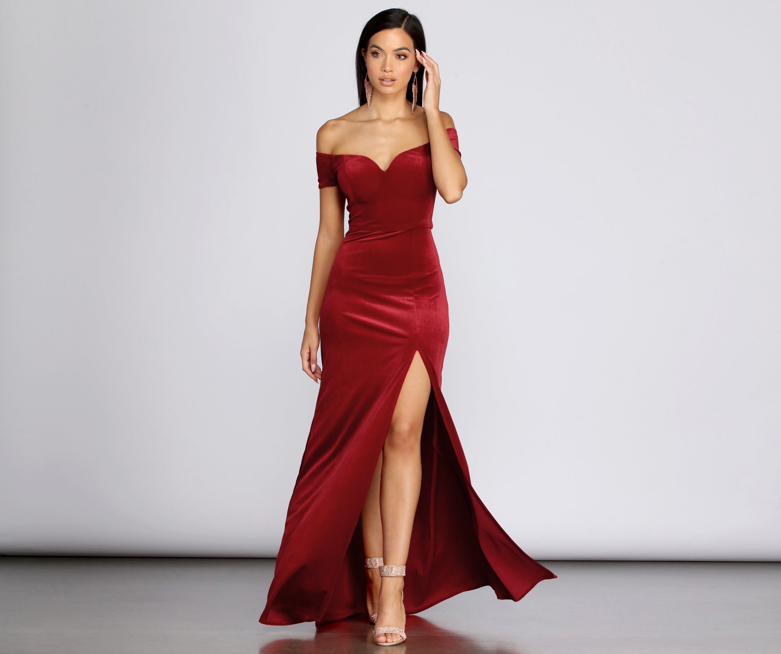 red long dress windsor