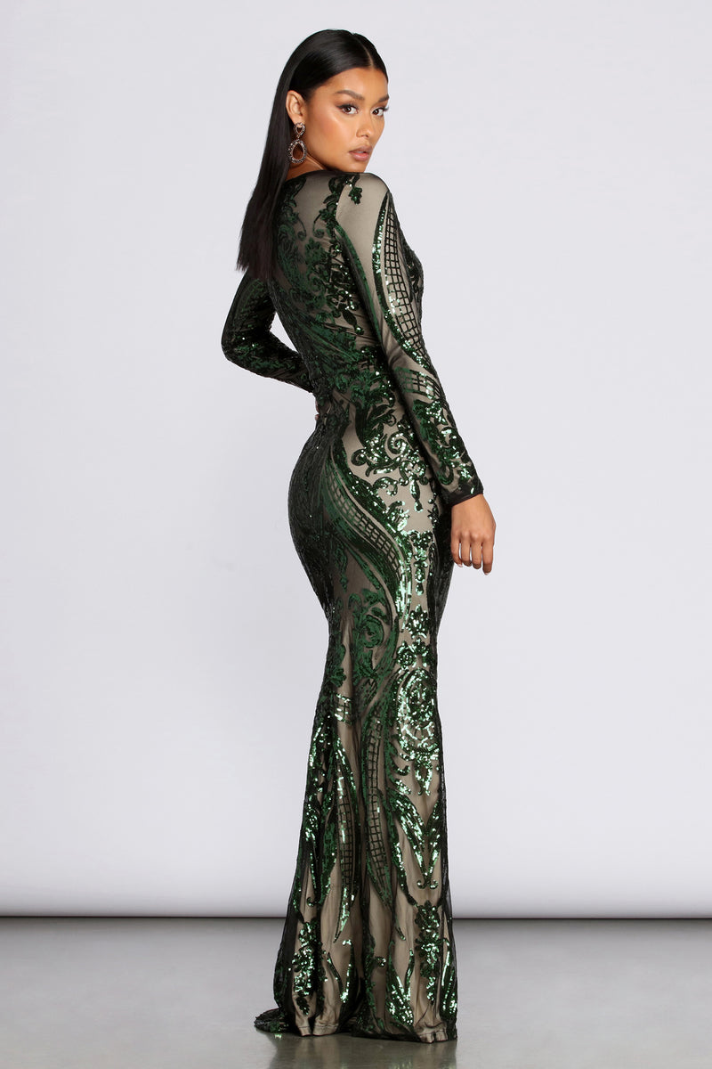 windsor emerald green dress