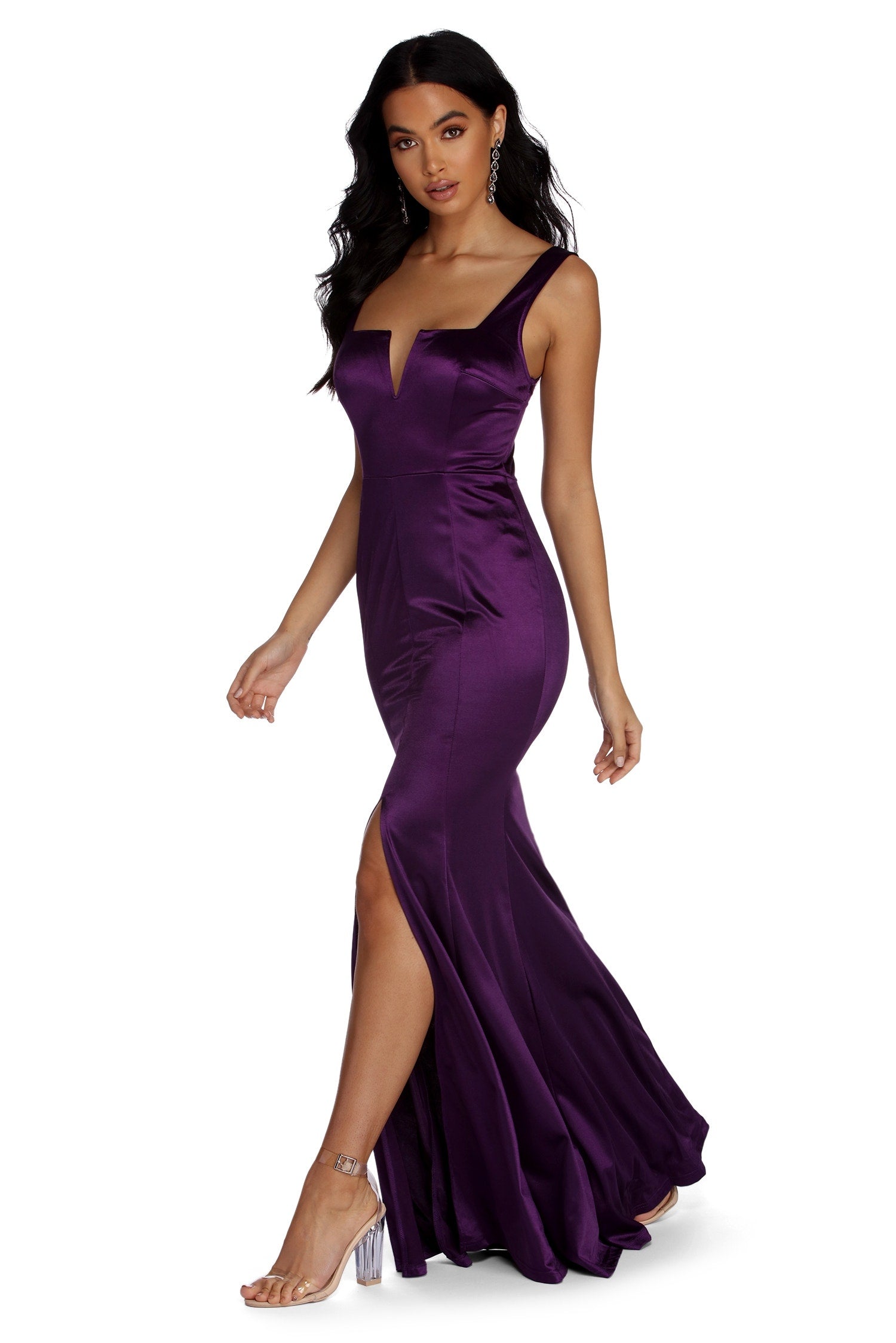 nora formal satin dress