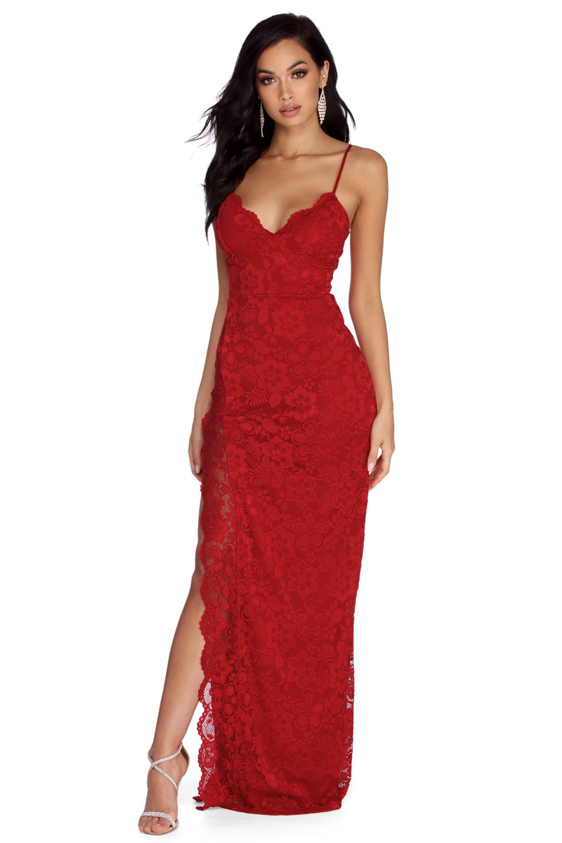 windsor red prom dress