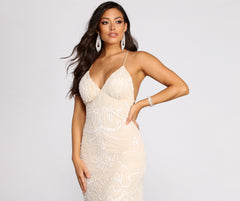 marilyn formal beaded dress