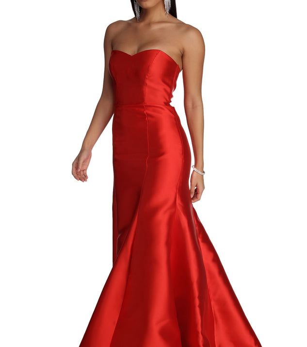 Sarah Formal Satin Trumpet Dress & Windsor