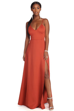 avianna formal high slit dress