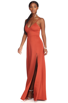 avianna formal high slit dress