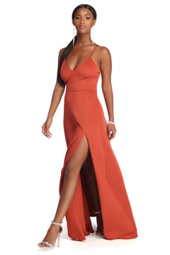 avianna formal high slit dress