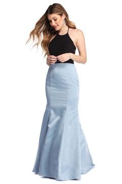 a line mermaid dress