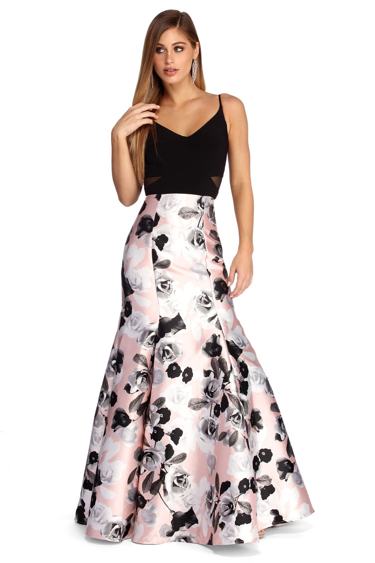 Esme Formal Floral Trumpet Dress & Windsor