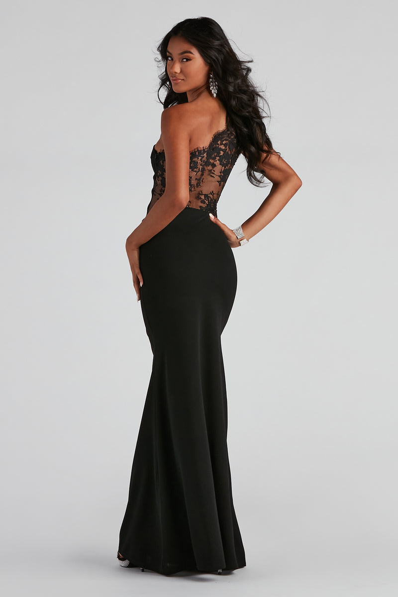 gown one shoulder