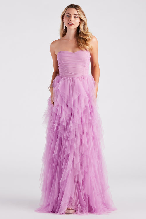 purple dresses for quinceaneras damas