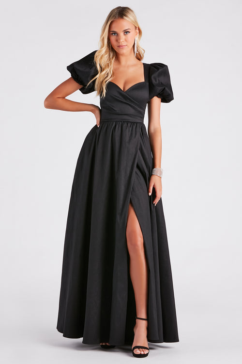 Carrie Black Sweetheart Neckline Maxi Dress With Statement Tie – Club L  London - IRE