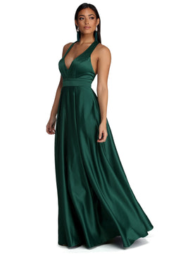 Elle Formal Satin Ball Gown – Windsor