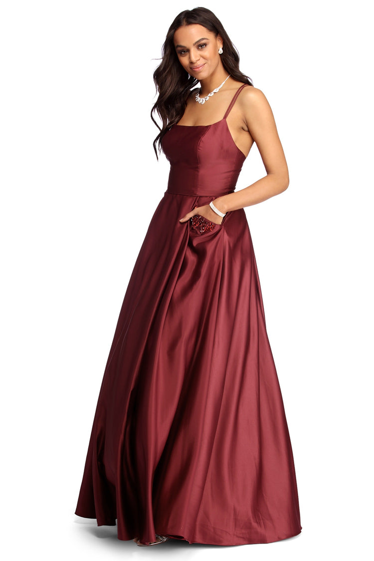 Cindy Embellished Satin Ball Gown & Windsor