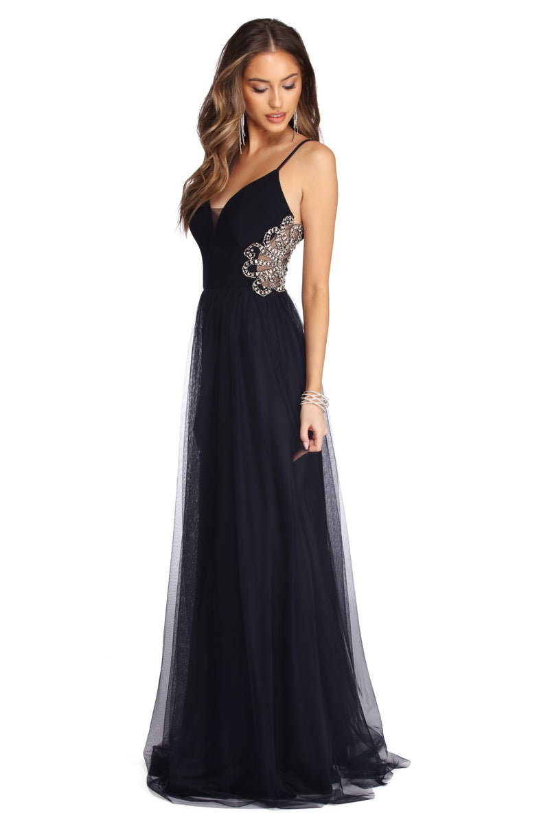 Kara Formal Rhinestone Ball Gown & Windsor