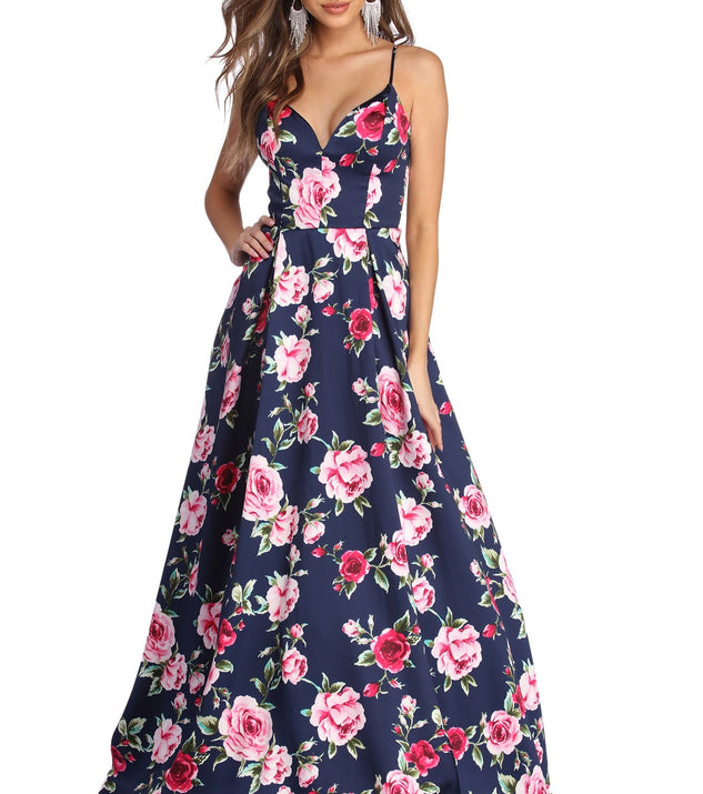 Shelby Floral Satin Ball Gown & Windsor
