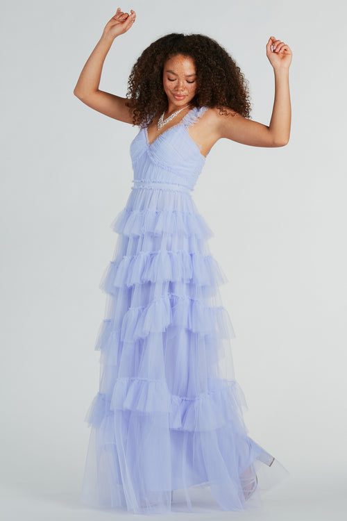 Marchesa Notte Tiered Ruffle Dress - District 5 Boutique