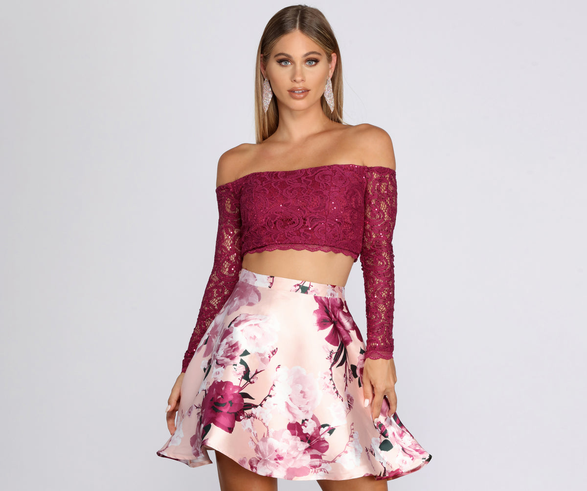 Raena Sequin Lace Party Dress & Windsor