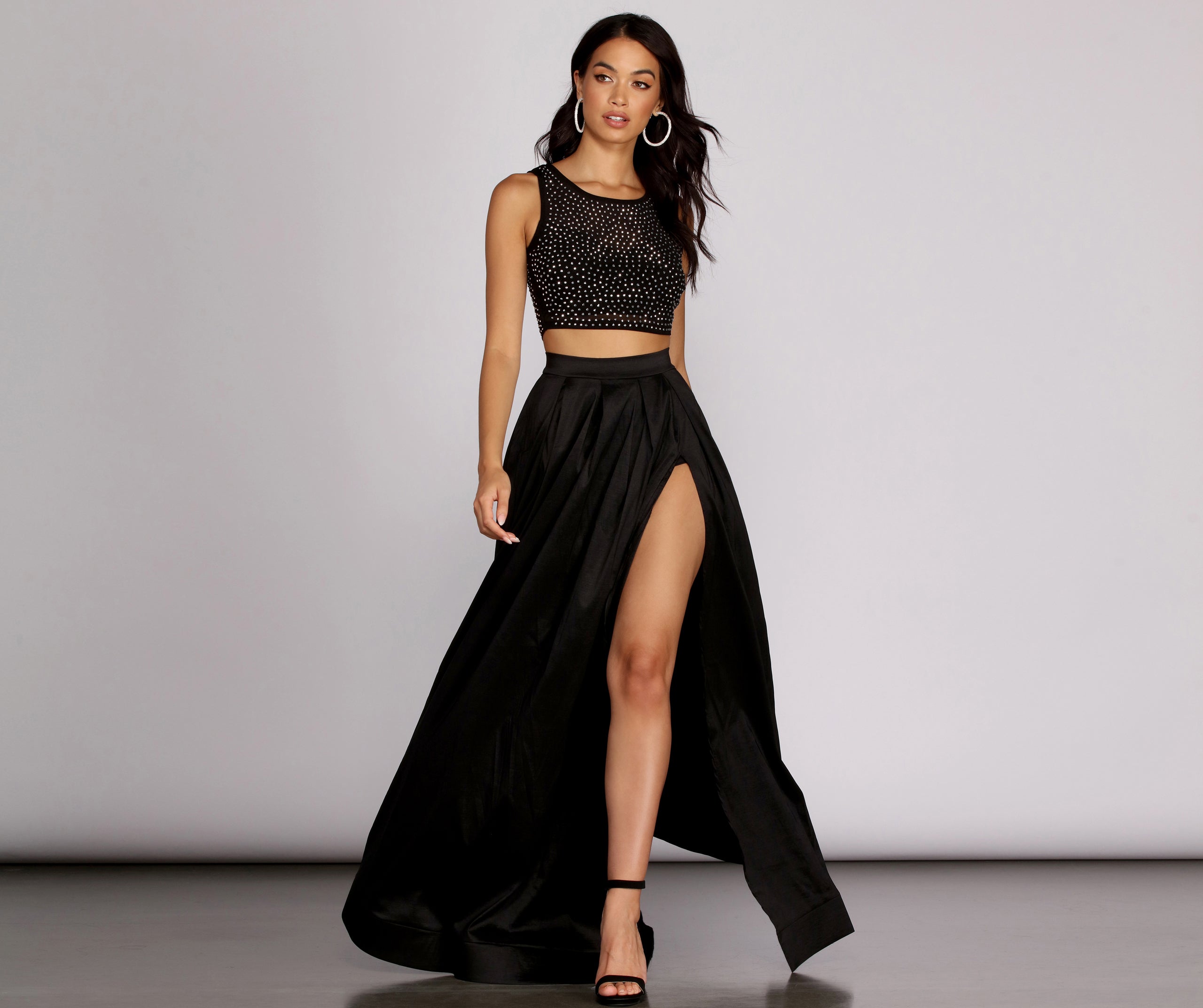 two piece skirt set formal