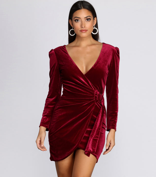 Wrapped In Luxe Velvet Mini Dress & Windsor