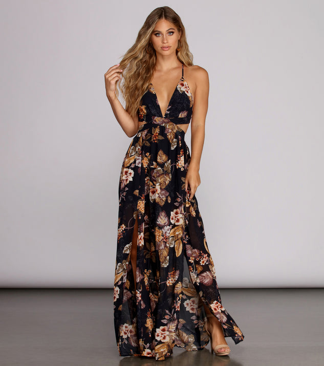 Tea Garden Floral Maxi Dress & Windsor