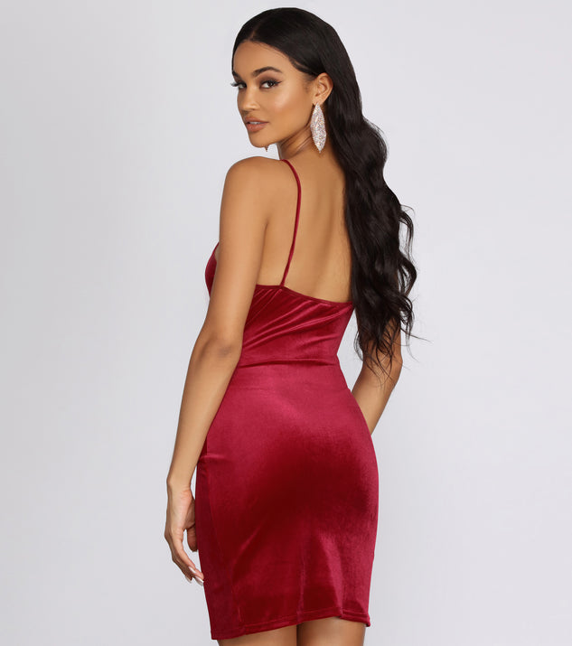 Show It Velvet Mini Dress & Windsor