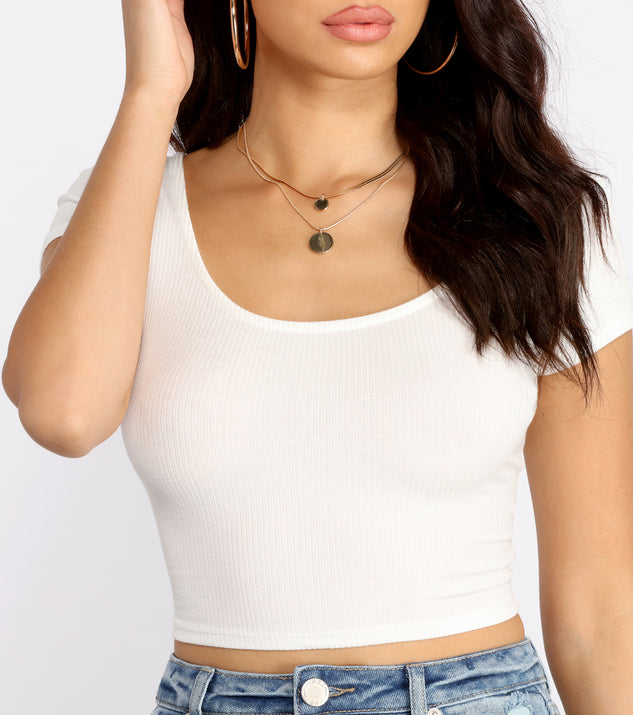 Sassy Strappy Back Cropped Tee & Windsor