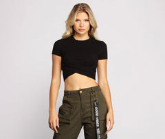 Crossover Chic Crop Top – Windsor