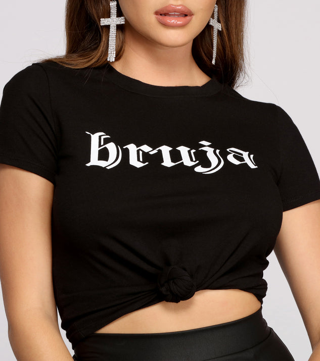 Bruja Graphic Cropped Tee & Windsor